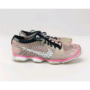 Nike Flyknit Zoom Agility Womens 6.5 Multicolor Athletic Running Shoes Sneakers